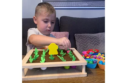 Drewniana gra 2w1 – farma