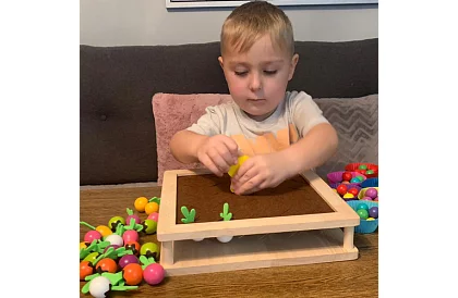 Drewniana gra 2w1 – farma