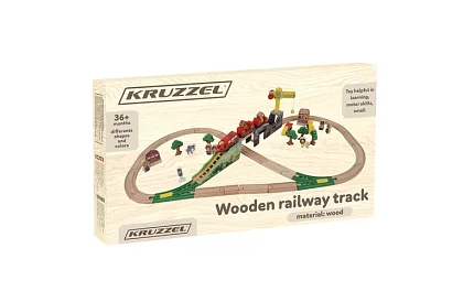 Drewniana kolej - tor kolejowy 3,2 m