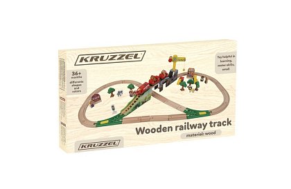 Drewniana kolej - tor kolejowy 3,2 m