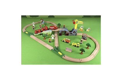 Drewniana kolej - tor kolejowy 3,2 m