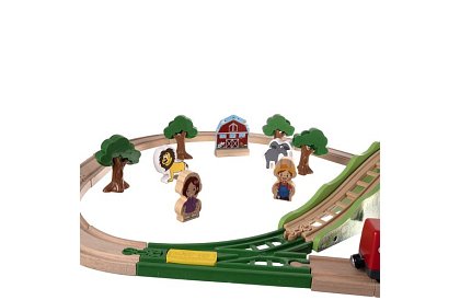 Drewniana kolej - tor kolejowy 3,2 m