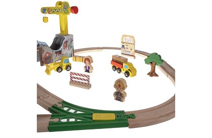 Drewniana kolej - tor kolejowy 3,2 m