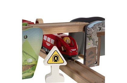 Drewniana kolej - tor kolejowy 3,2 m