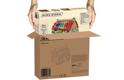 Drewniany edukacyjny domek sensoryczny