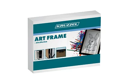 Ramka artystyczna do zdjęć – rysunki A4 - czarna