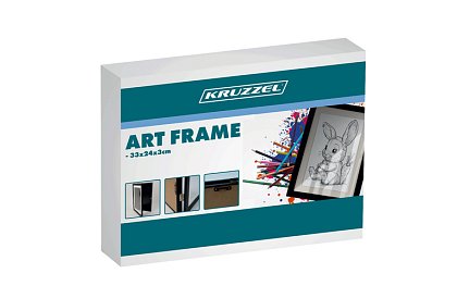 Ramka artystyczna do zdjęć – rysunki A4 - czarna