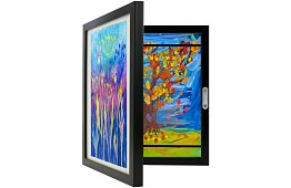 Ramka artystyczna do zdjęć – rysunki A4 - czarna