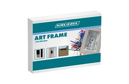 Ramka artystyczna do zdjęć – rysunki A4 - biała