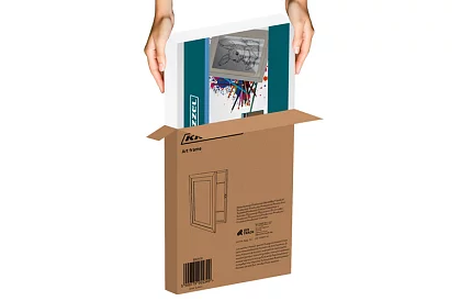 Ramka artystyczna do zdjęć – rysunki A4 - biała