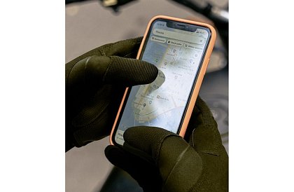 Takticzne rękawice dotykowe - rozmiar XL - khaki