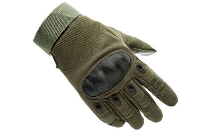 Takticzne rękawice dotykowe - rozmiar XL - khaki