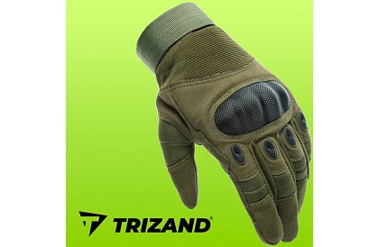 Takticzne rękawice dotykowe - rozmiar XL - khaki