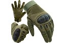Takticzne rękawice dotykowe - rozmiar XL - khaki