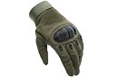 Takticzne rękawice dotykowe - rozmiar XL - khaki