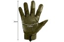 Takticzne rękawice dotykowe - rozmiar XL - khaki