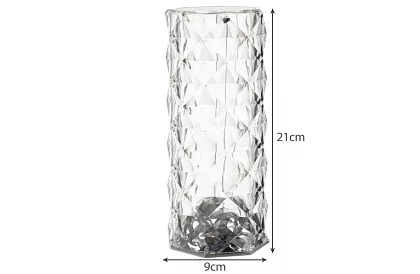 LED dotykowa lampa biurkowa RGB – Lampa Kryształowa Diamentowa