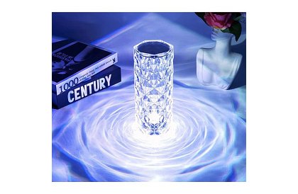 LED dotykowa lampa biurkowa RGB – Lampa Kryształowa Diamentowa