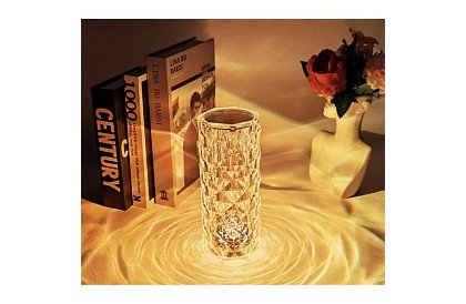 LED dotykowa lampa biurkowa RGB – Lampa Kryształowa Diamentowa