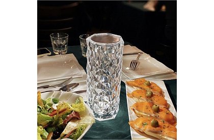 LED dotykowa lampa biurkowa RGB – Lampa Kryształowa Diamentowa