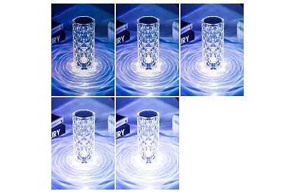 LED dotykowa lampa biurkowa RGB – Lampa Kryształowa Diamentowa