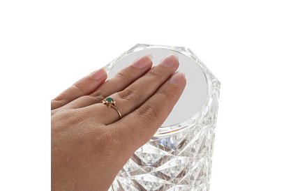 LED dotykowa lampa biurkowa RGB – Lampa Kryształowa Diamentowa