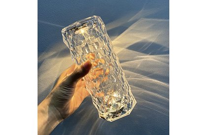 LED dotykowa lampa biurkowa RGB – Lampa Kryształowa Diamentowa