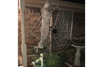 Sztuczna pajęczyna gigant - dekoracja 90 cm