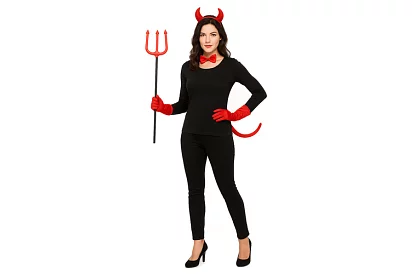 Kostium - akcesoria diabła - zestaw 4 części