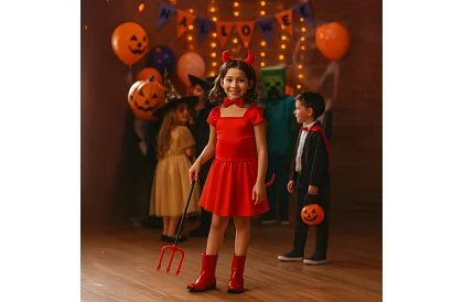 Kostium - akcesoria diabła - zestaw 4 części