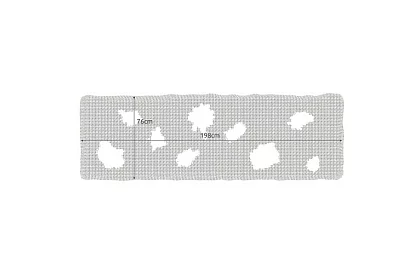 Duża sztuczna pajęczyna na Halloween – 198x76 cm - czarna