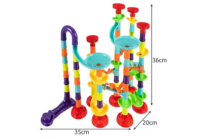 Tor przeszkód z kulkami 113 elementów + 30 kulek