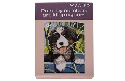 Malowanie według numerów - pies - 40x30 cm