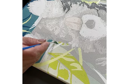 Malowanie według numerów - pies - 40x30 cm