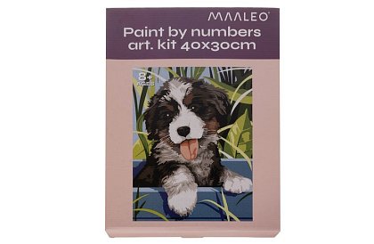 Malowanie według numerów - pies - 40x30 cm