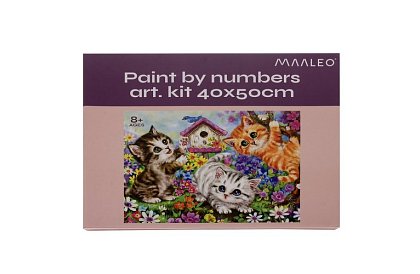 Malowanie według numerów - koty - 40x50 cm