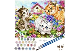 Malowanie według numerów - koty - 40x50 cm
