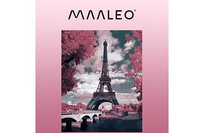 Malowanie według numerów - Wieża Eiffla - 40x50 cm