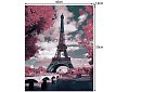 Malowanie według numerów - Wieża Eiffla - 40x50 cm