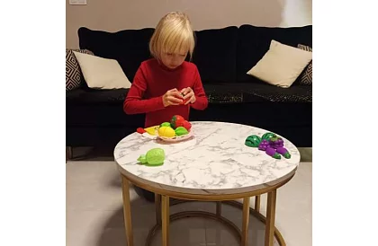 Zestaw do krojenia - owoce do krojenia w koszyku