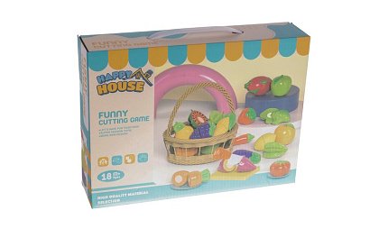 Zestaw do krojenia - owoce do krojenia w koszyku