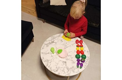 Zestaw do krojenia - owoce do krojenia w koszyku