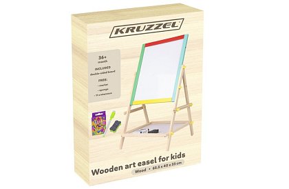 Dwustronna drewniana tablica dla dzieci