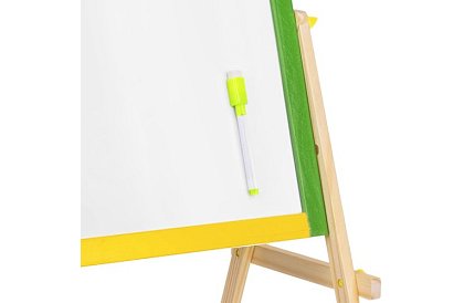 Dwustronna drewniana tablica dla dzieci