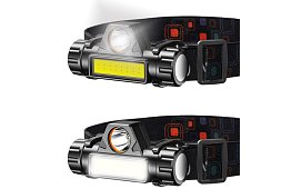 LED czołówka COB LED i CREE LED – 4w1