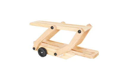 Drewniana ciężarówka do transportu samochodów z autkami