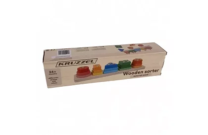 Drewniany sorter kształtów - układanka