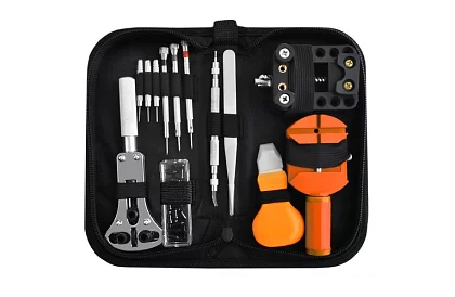 Zestaw narzędzi zegarmistrzowskich do naprawy zegarków – elektronika – 13 części