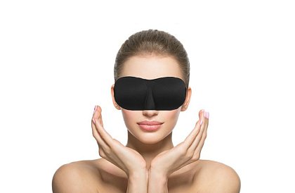 Zestaw do spania – maska na oczy i zatyczki do uszu + etui