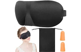 Zestaw do spania – maska na oczy i zatyczki do uszu + etui